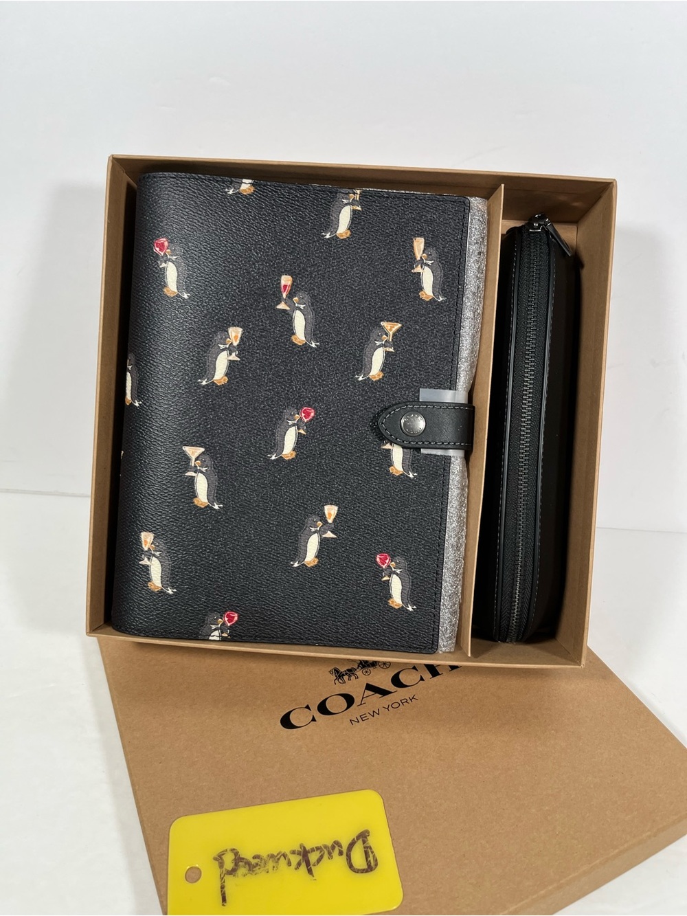 NIB Coach Boxed Notebook And Pencil Case Set - Picture 2 of 7
